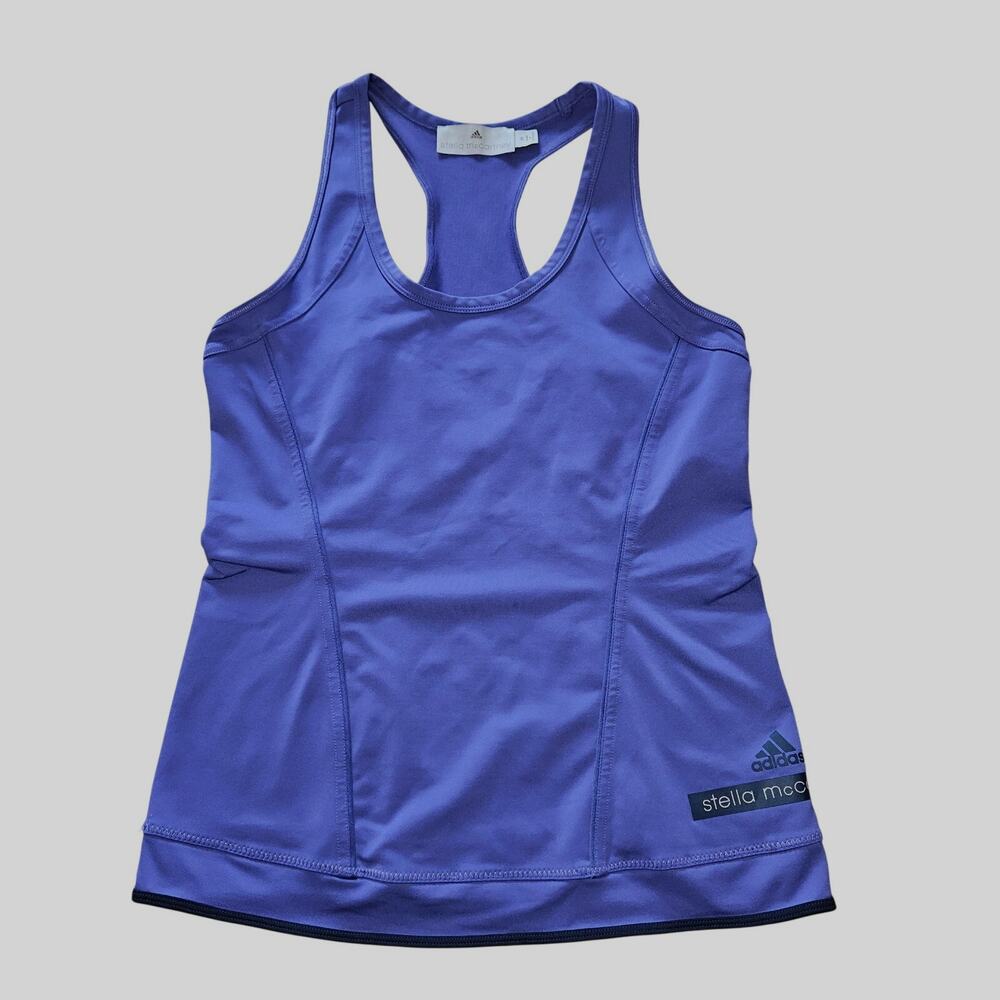 Adidas x Stella McCartney Purple Racerback Stretchy Performance Tank Size Medium - Picture 1 of 6